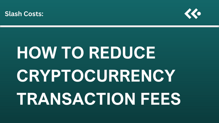 How Crypto Can Reduce Transaction Costs